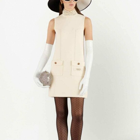 Gucci sleeveless wool dress